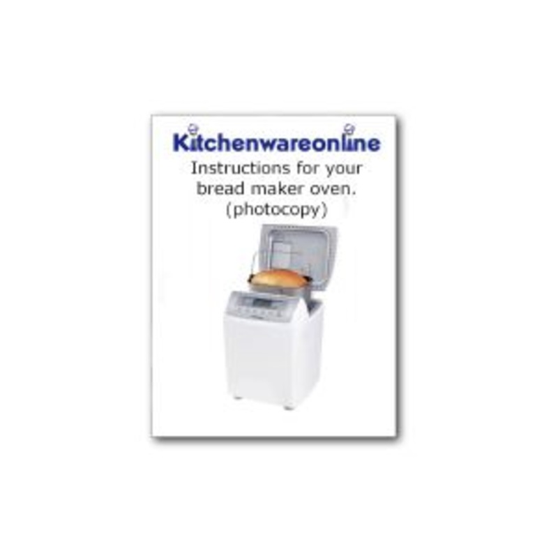Panasonic SD-254 breadmaker Photocopy Instructions and recipes - ADZ50E147.