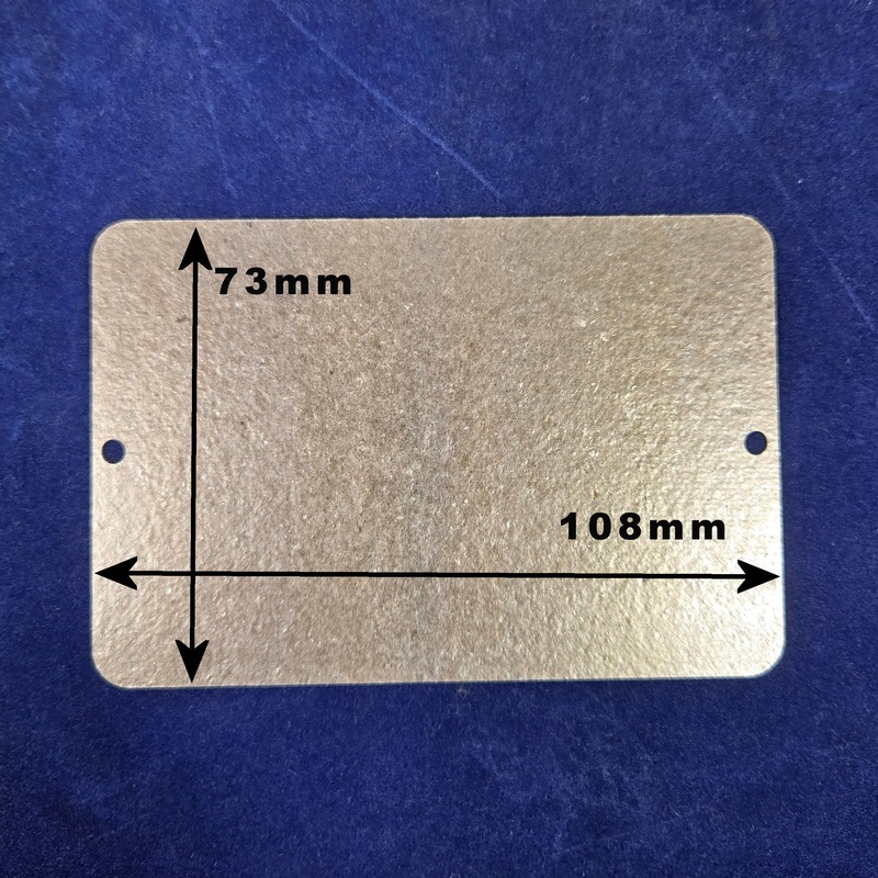 Brandt microwave oven waveguide cover - 108mm x 73mm - 71X9921
