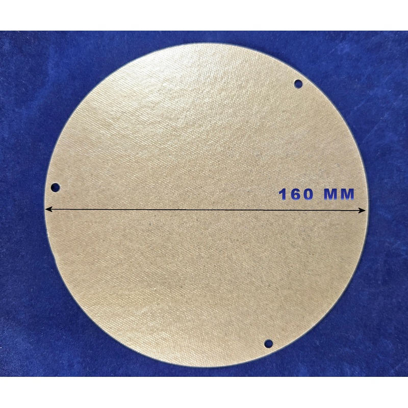 Miele Microwave Waveguide cover Round - 160mm diameter - Pattern part - 0.3 mm thickness