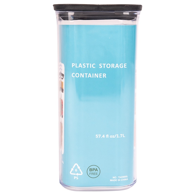 Large Square Plastic Canisters