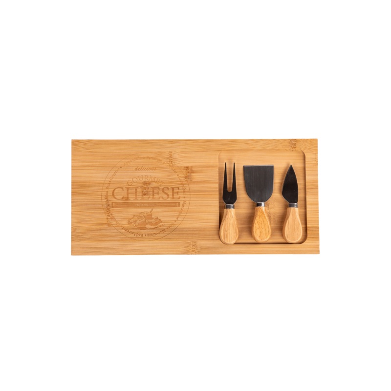 4 Piece Bamboo Cheese Board Set