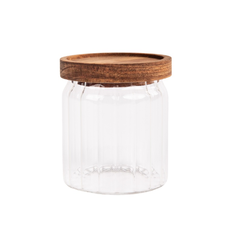 Bamboo Lid Glass Canister