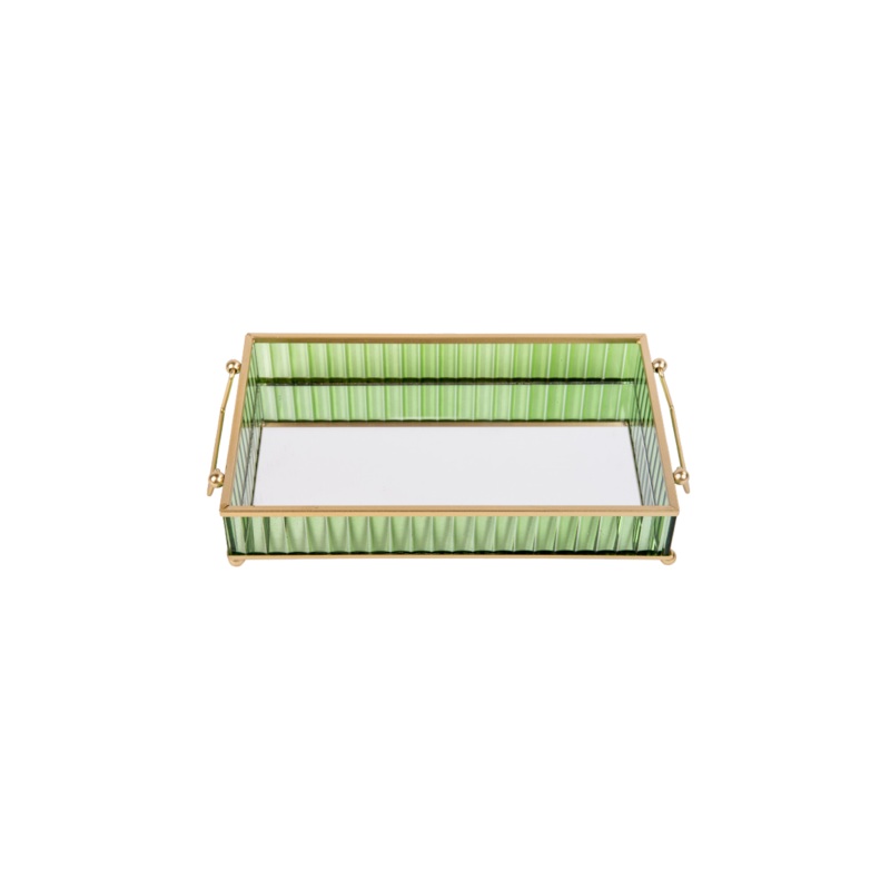 Mirrored Glass Tray