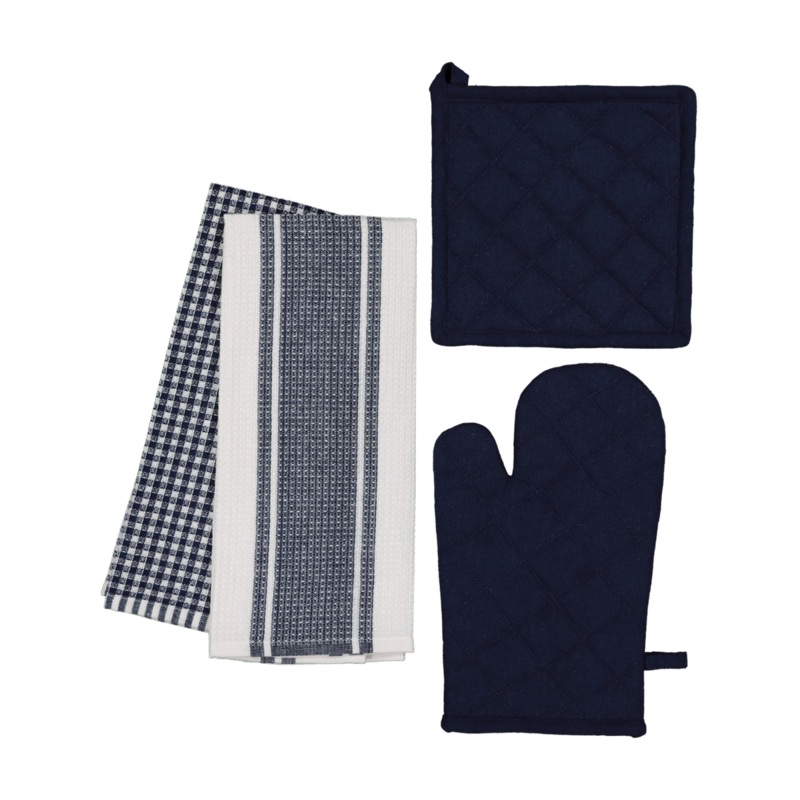 Oven Glove Potholder & Cloth Set