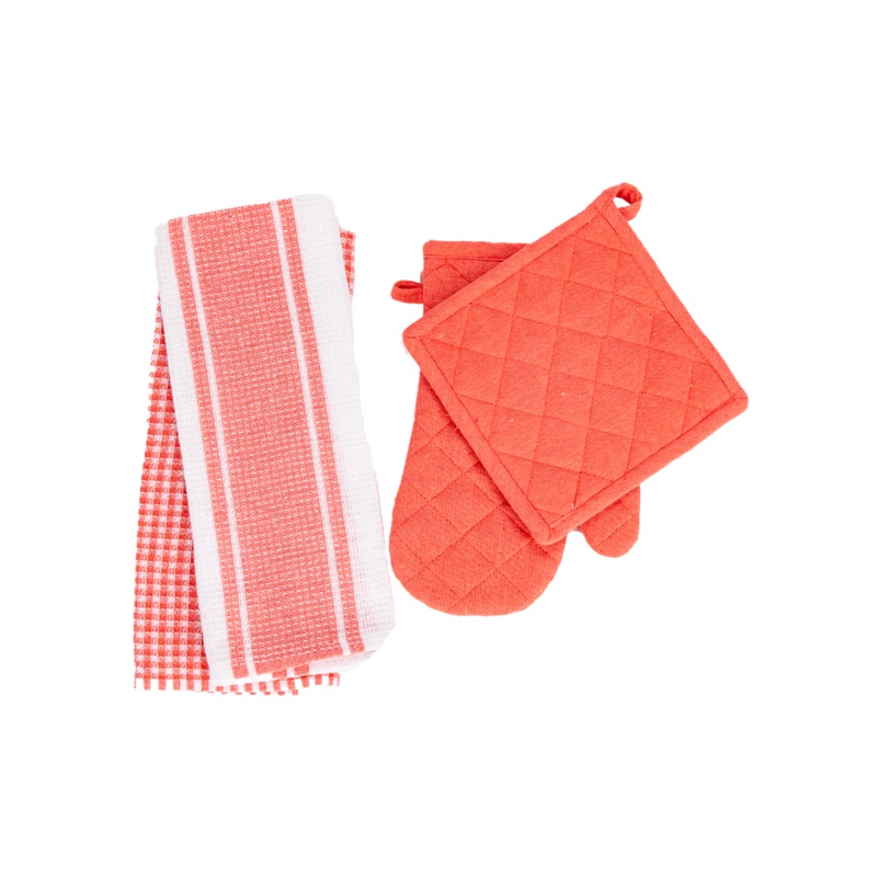 Oven Glove Potholder & Dishcloth Set