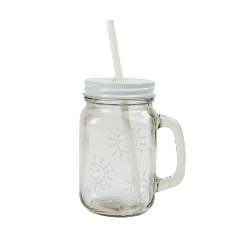 White Lid Mason Jar