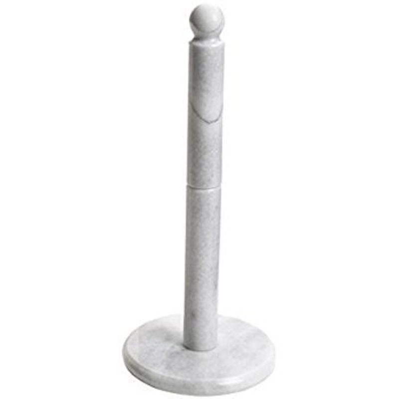 White Marble Paper Towel Holder
